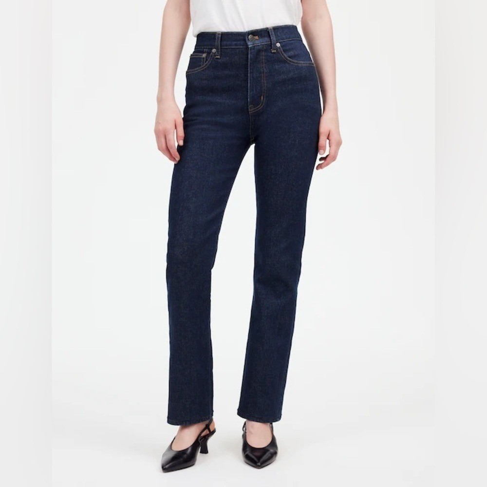 Madewell 90s Straight Leg Jeans Dark‎ Wash NWT Size 24